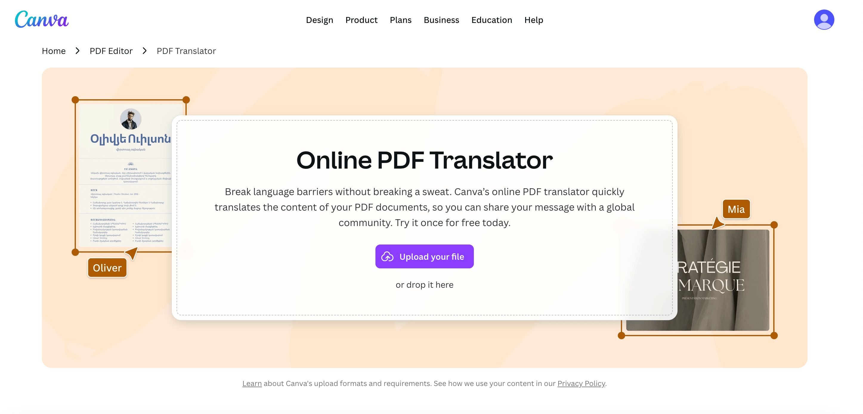 canva translator