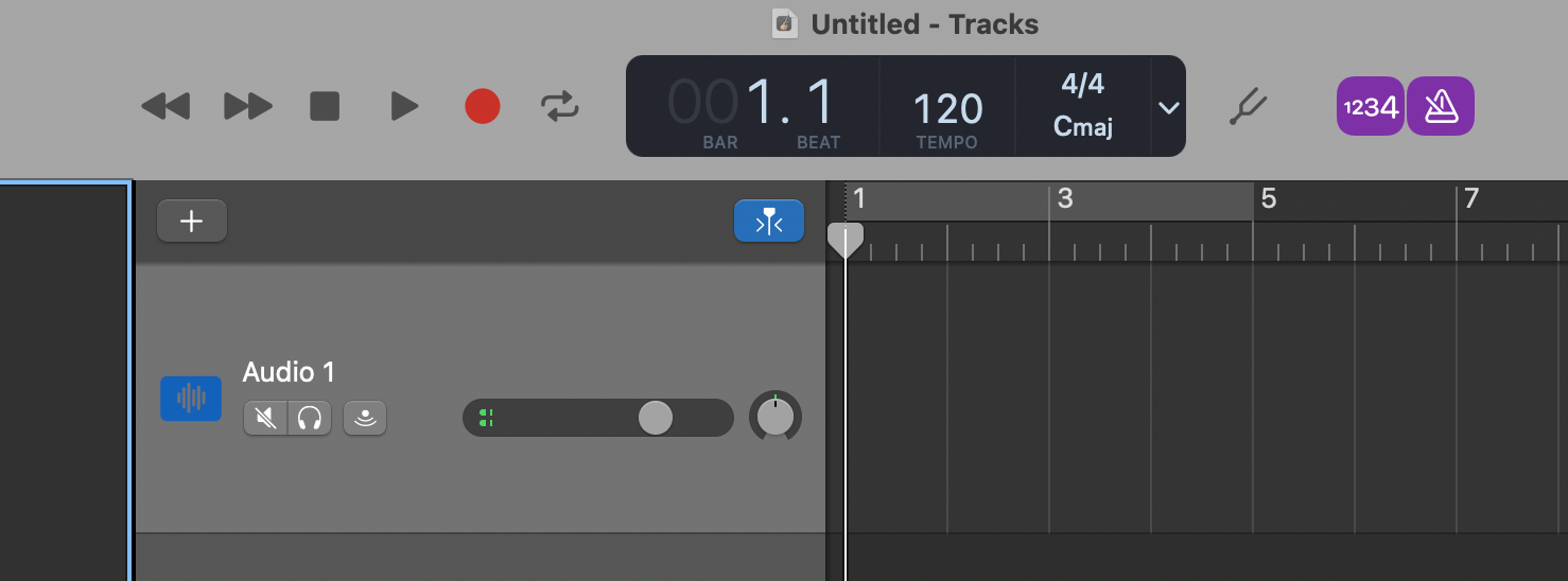 garageband interface