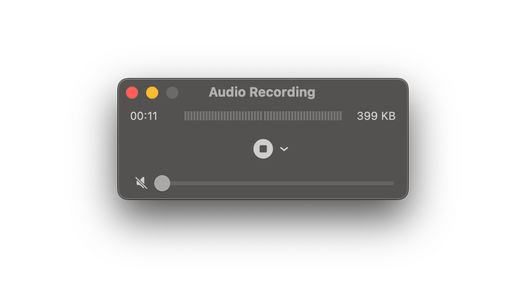 quicktime player audio recording