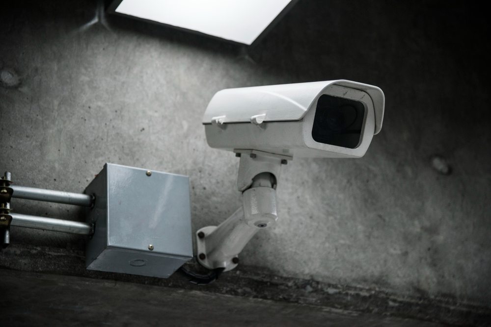 cctv camera on exterior wall