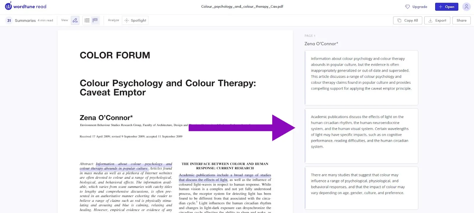 wordtune long text summary generator