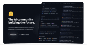 ai platform hugging face showing tools