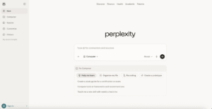 ai chat app on perplexity interface