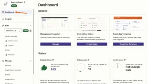 zapier dashboard with ai tools
