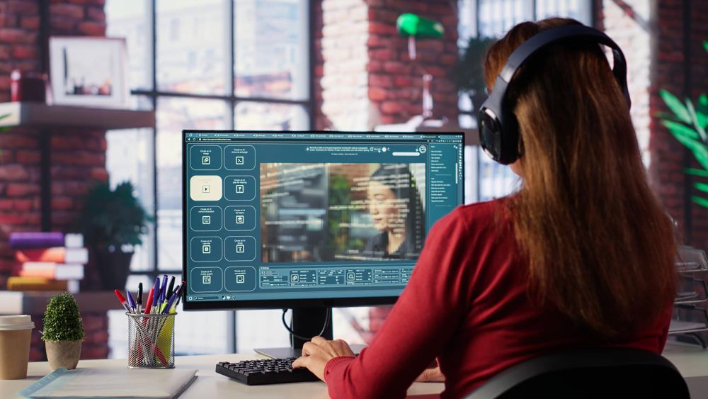 professional trimming video on desktop software