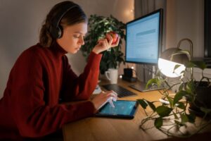 content specialist editing ai voice