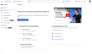 google speech to text documentation