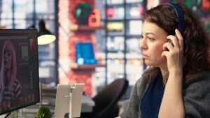 editor listening to professional ai text to speech software