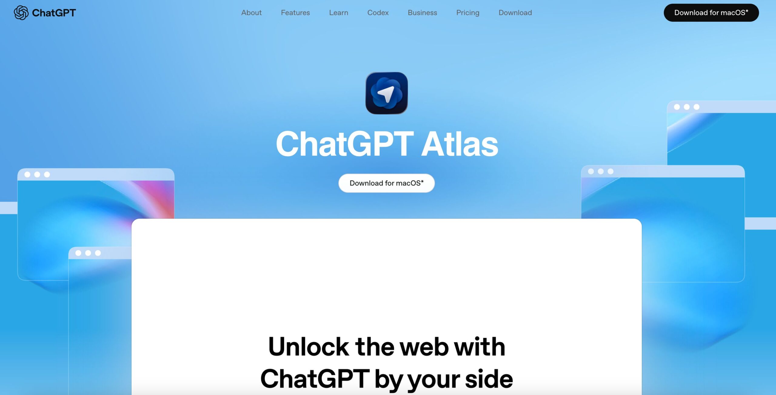 openai website for chatgpt atlas