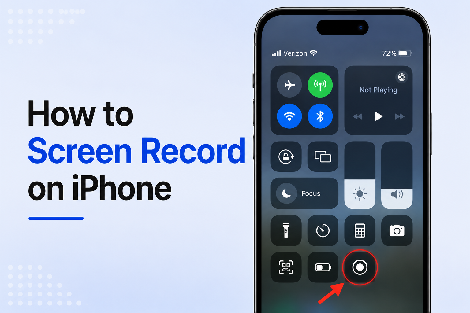 how to screen record on iphone