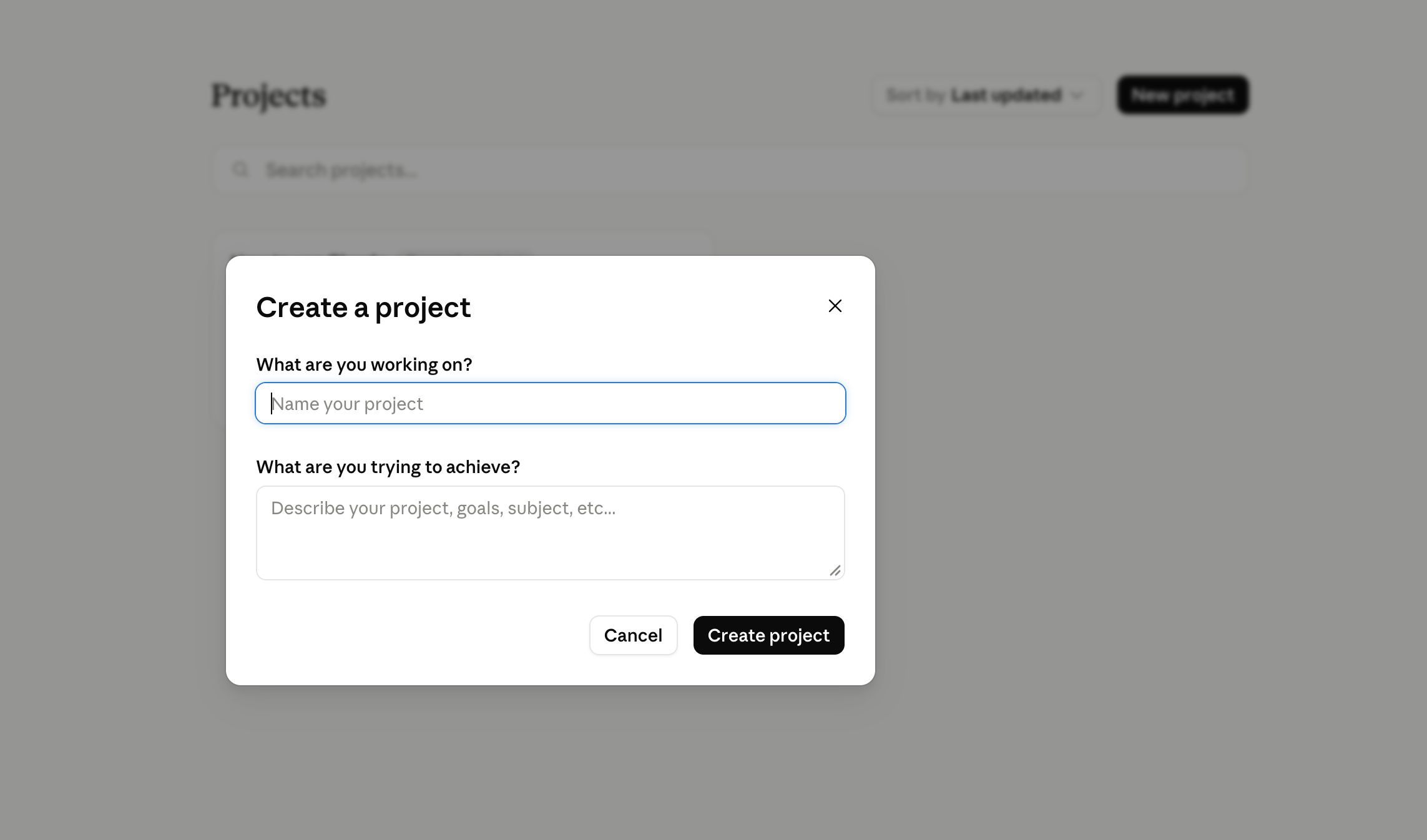 claude project window settings