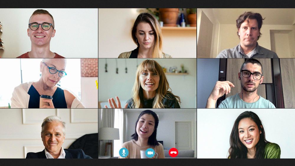 zoom meeting with attendees discussing topic